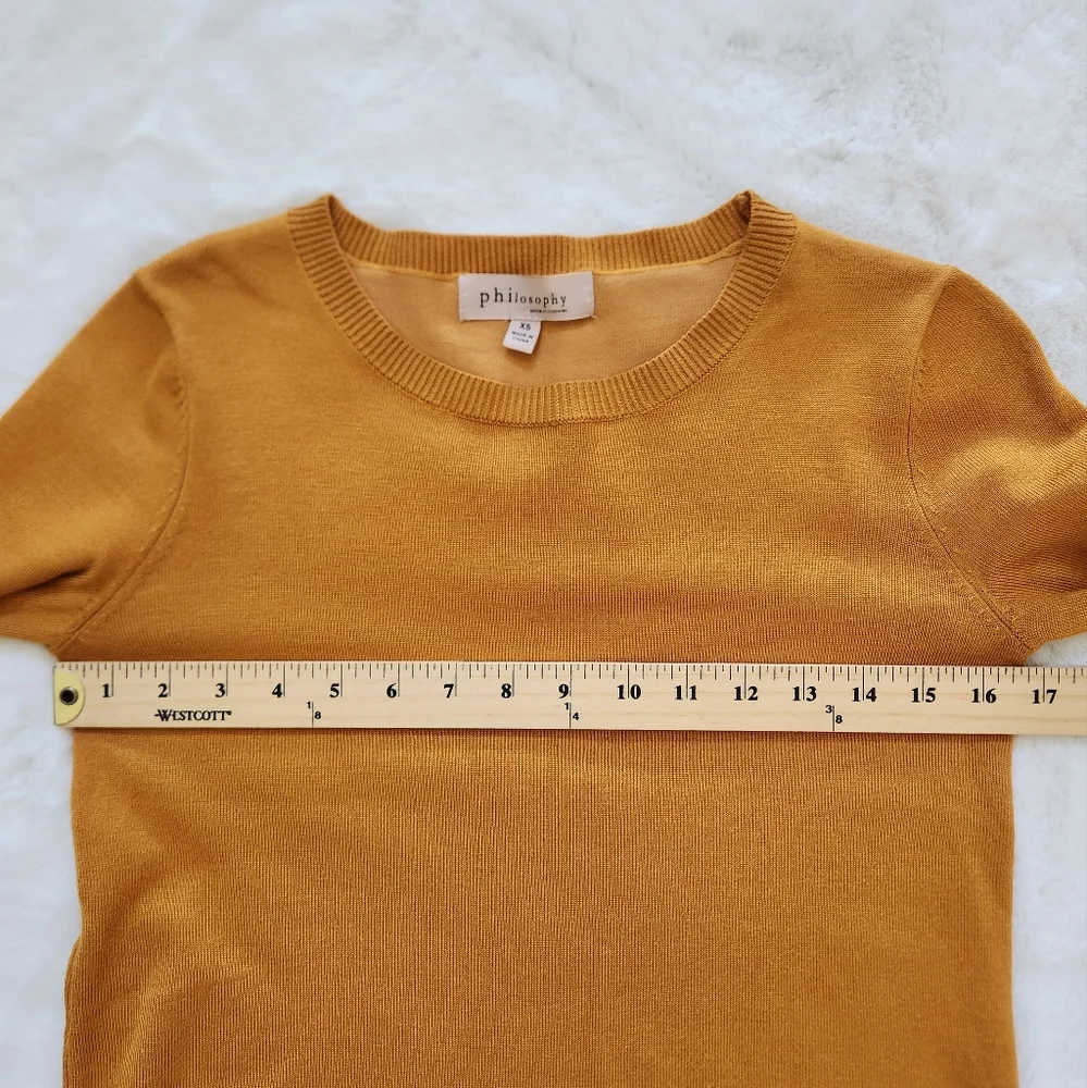 Philosophy Crew Neck Sweater W/rivet Button - Picture 10 of 13